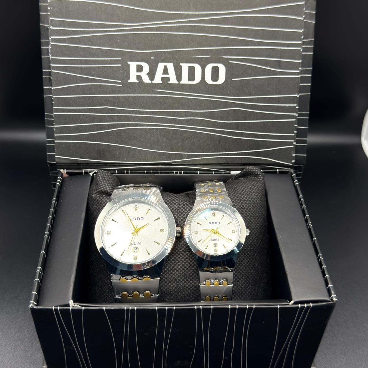 RADO couple watch jublie with white dial DATE just